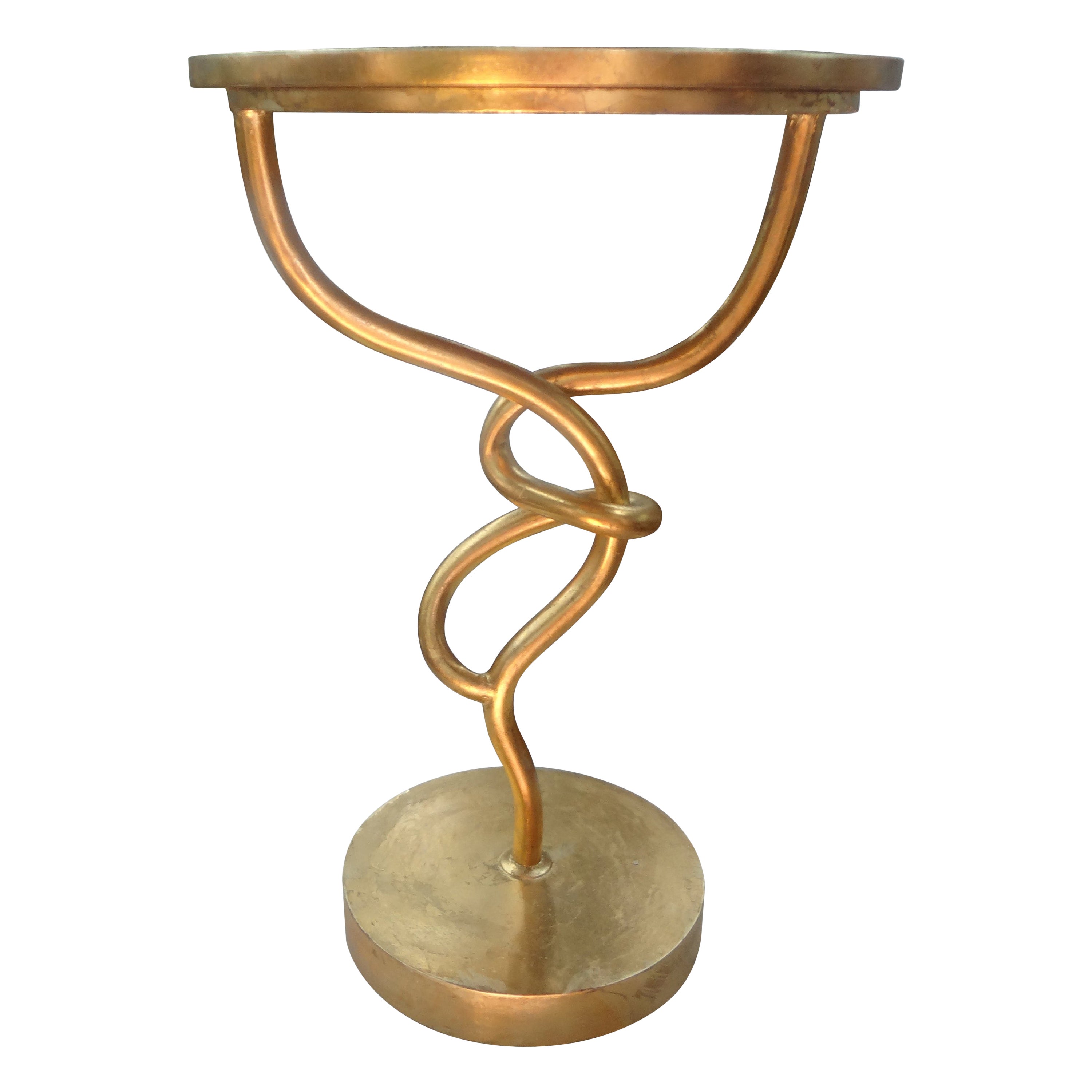 20th Century Gilt Iron Knot Table For Sale