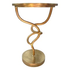 Table à nœuds en fer doré du 20e siècle