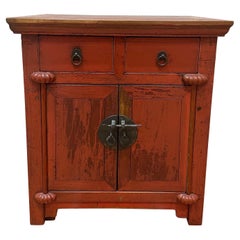 Asian style red small chest 