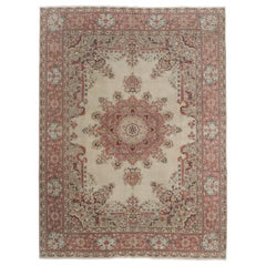 9x11.7 Ft One-of-a-Kind Turkish Hereke Rug, Traditional Hand-Knotted Wool Carpet