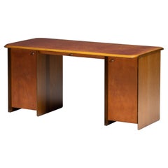 Walnut Desk by Afra & Tobia Scarpa for Maxalto, Italy, 1970s