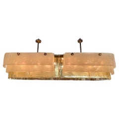 Large Scale Murano Glass Oval Chandelier