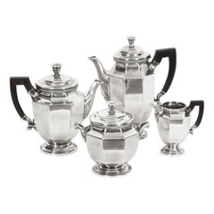 Antique Art Deco Christofle Colbert Gallia Tea & Coffee 4 Piece Set