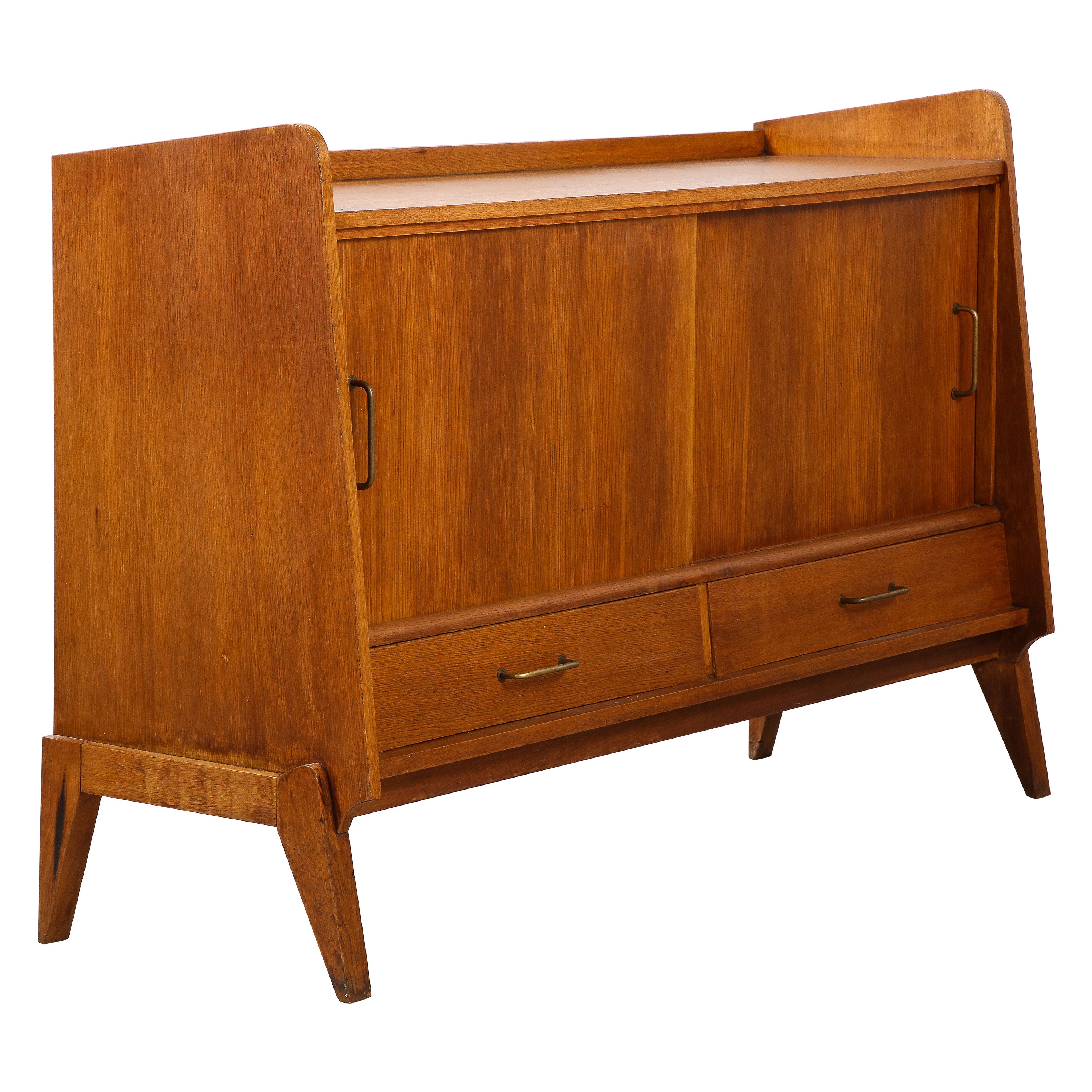 French Reconstruction Oak Cabinet, France, circa 1950 For Sale