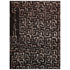 Collection Nazmiyal Meandering Labyrinthe Pattern  Tapis moderne 7'6" x 9'9"