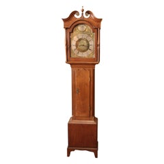 Used 18th Century Walnut Brass Dial Grandfather Clock