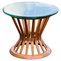 Dunbar Sheaf Of Wheat Table With Glass Top