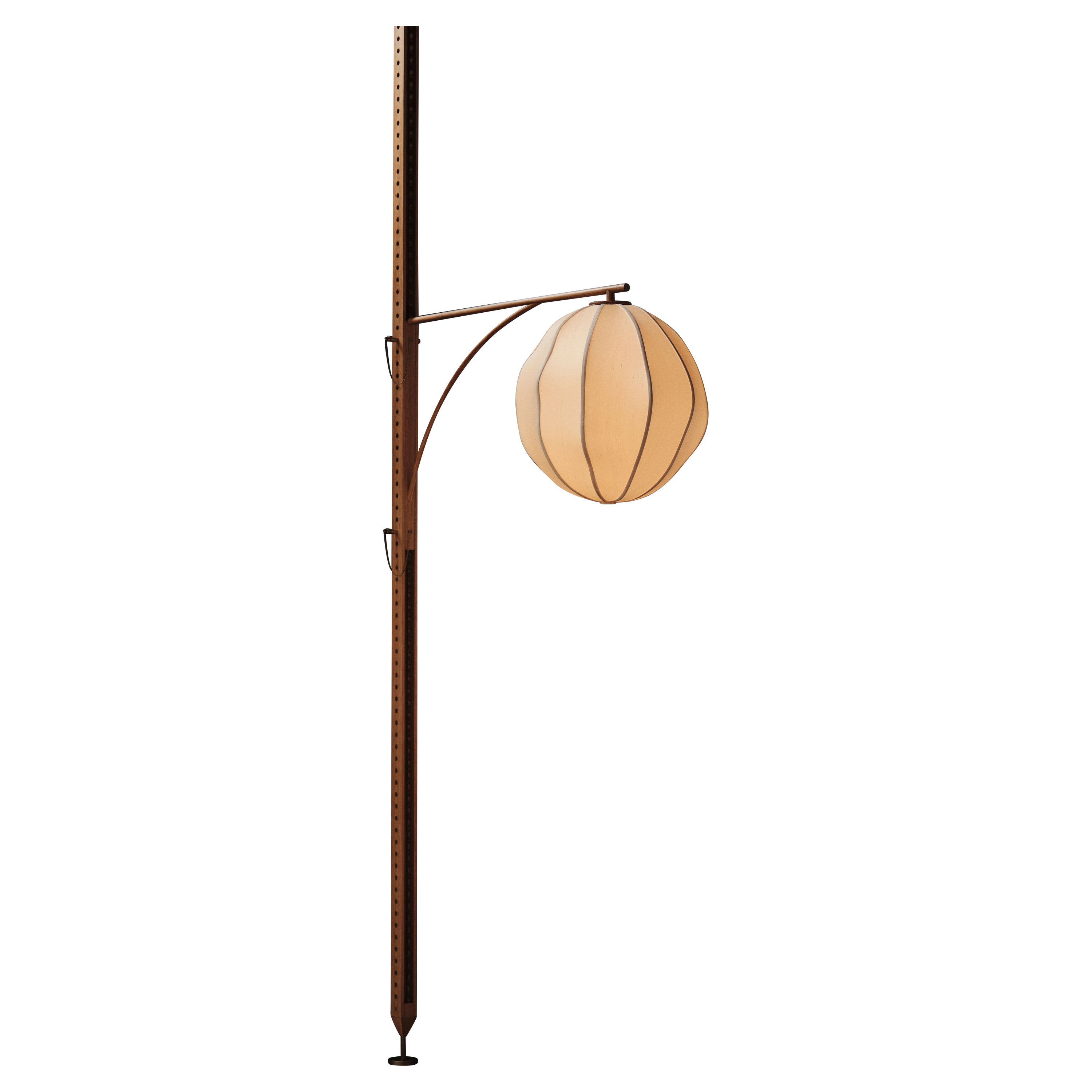 Anna Karlin Mulberry Globe Floor-to-Ceiling Lamp For Sale