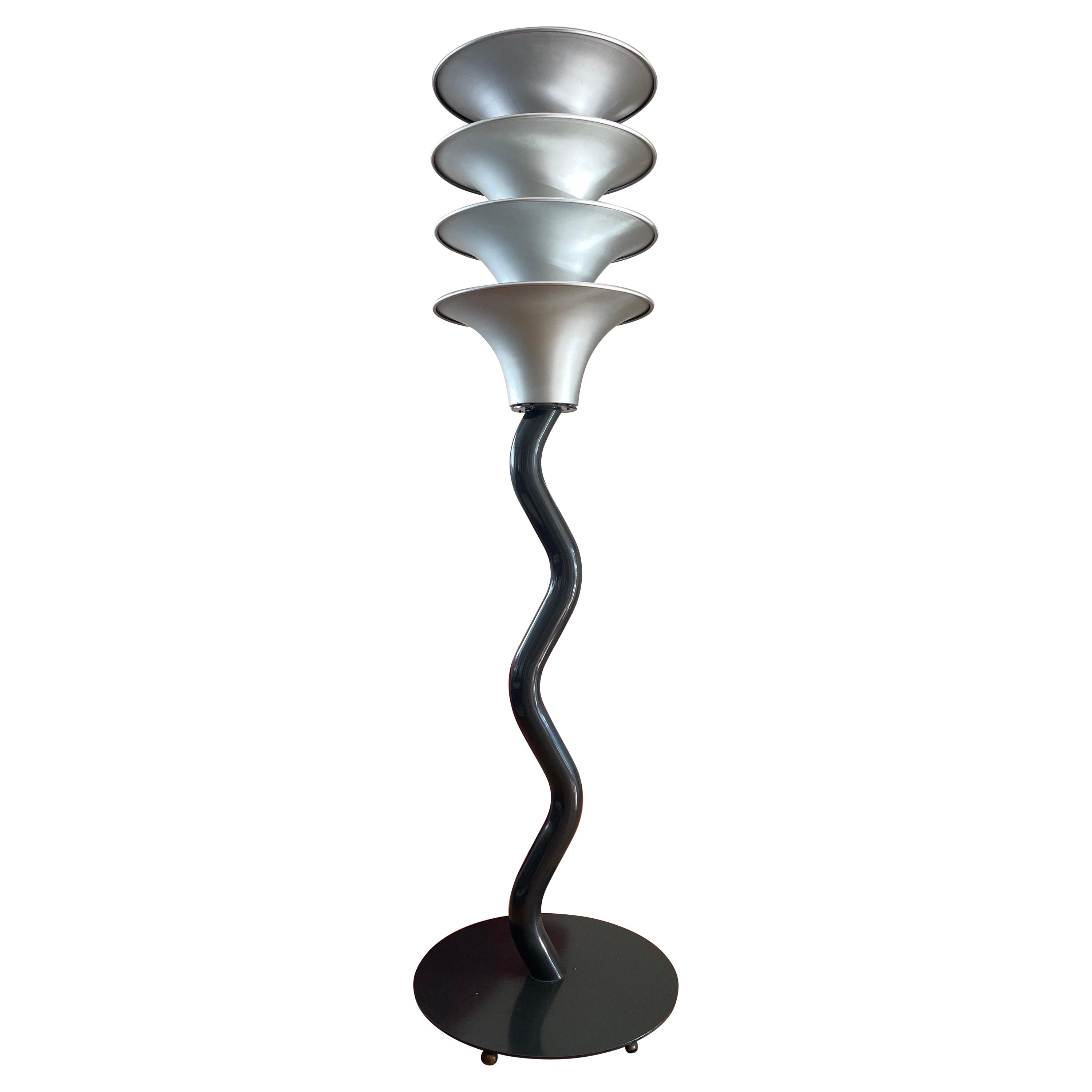 Peter Shire "Olympic Torch" Floor Lamp, 1980's For Sale
