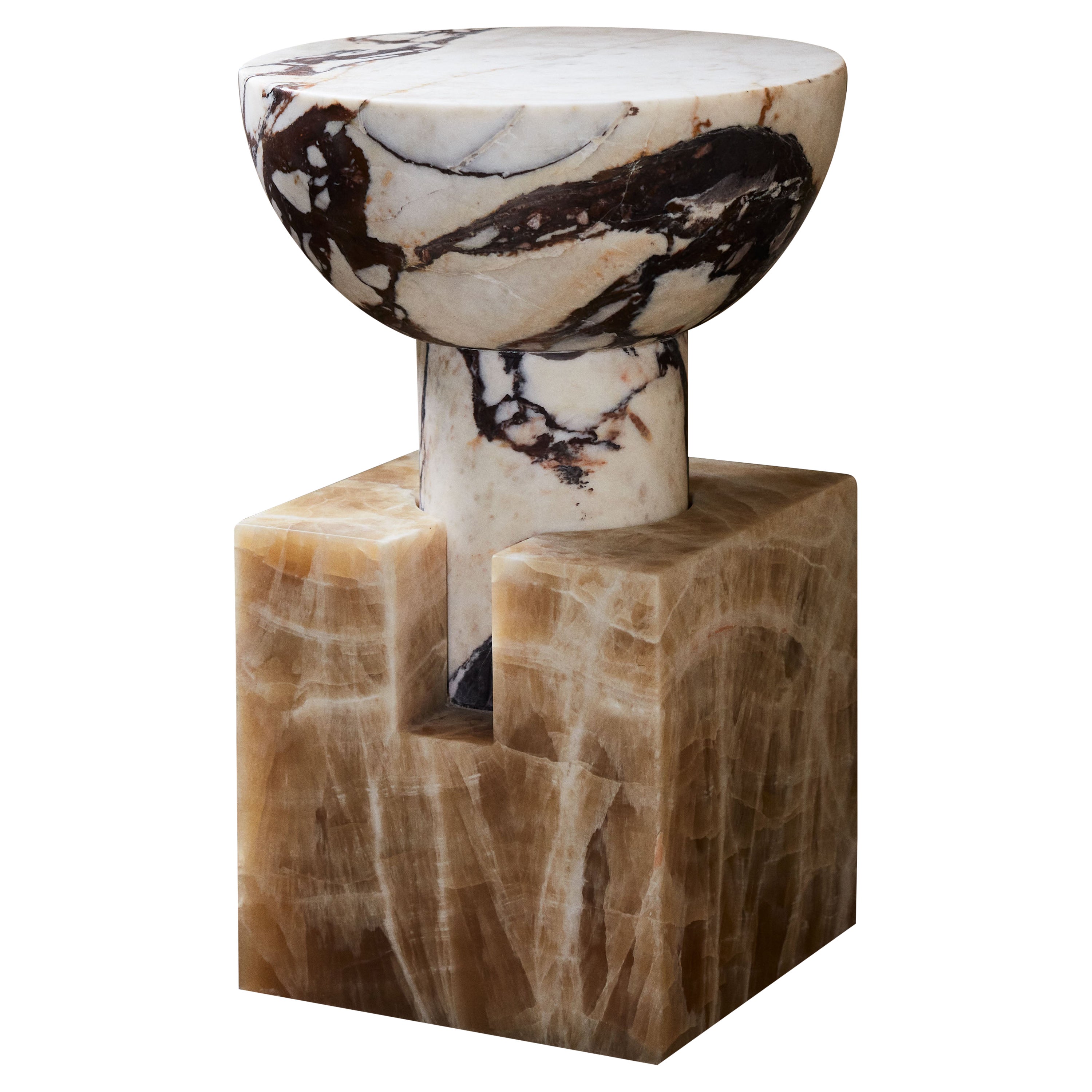 Anna Karlin Marble Block Side Table, A For Sale