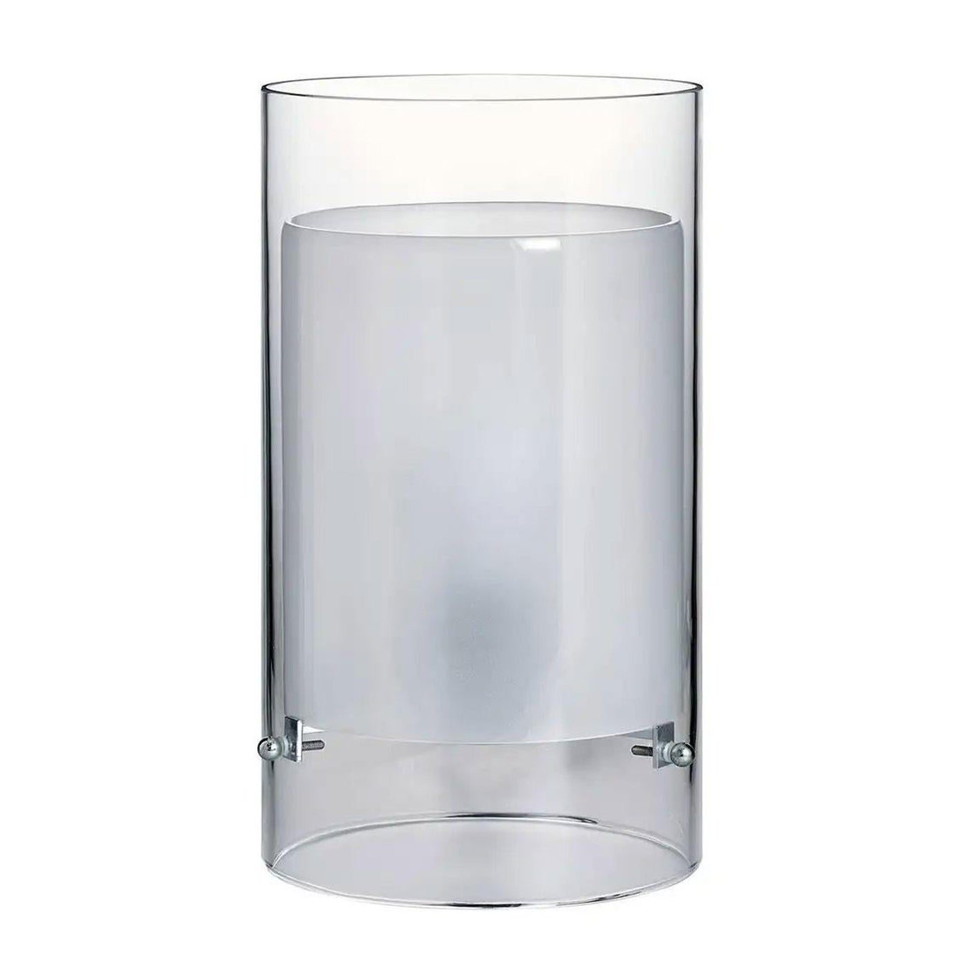 Kleine Cilla Carlo Moretti Contemporary Mundgeblasenes klares Murano Glas Tischlampe im Angebot