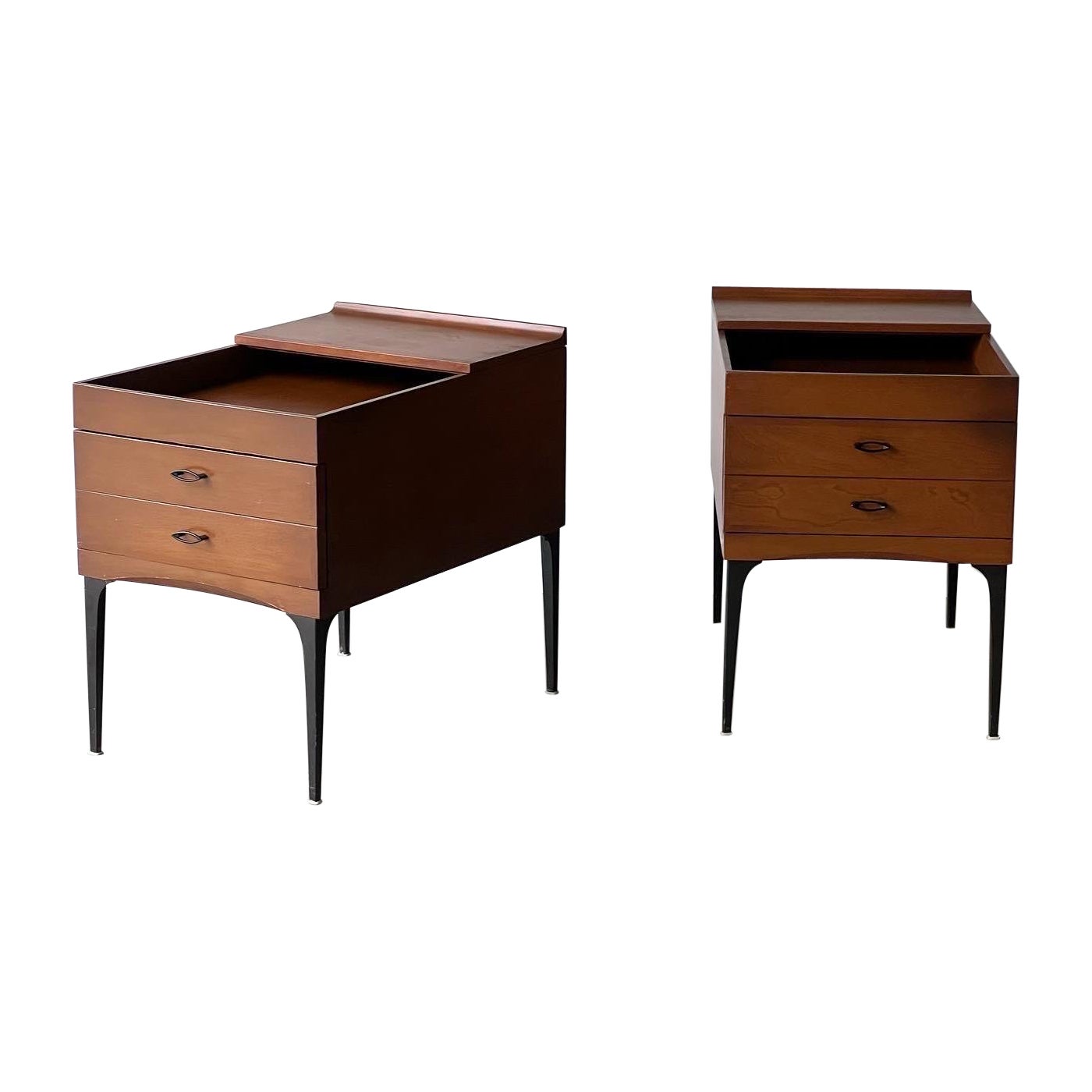 Mid Century Modern Heywood Wakefield Contessa Nightstands - A Pair