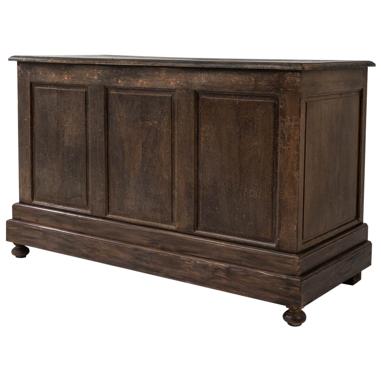 Französischer Holz-Einkaufstisch aus dem 19. Jahrhundert im Angebot