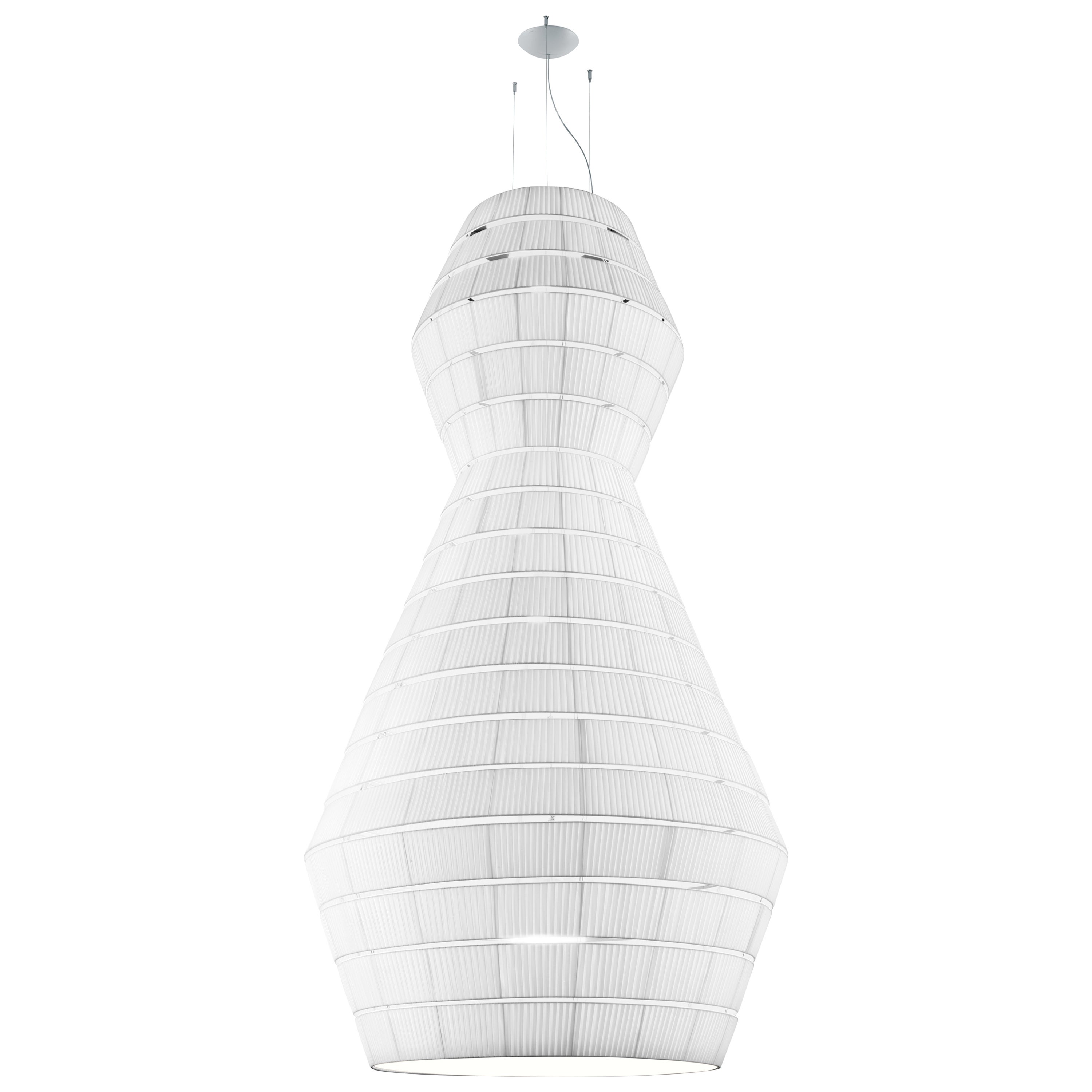 Axolight Layers Type B Pendant Lamp in White Steel by Vanessa Vivian For Sale