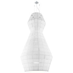 Lampe à suspension Axolight Layers Type B en acier blanc de Vanessa Vivian