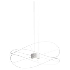Axolight Hoops 2 lampe à suspension moyenne blanche de Giovanni Barbato