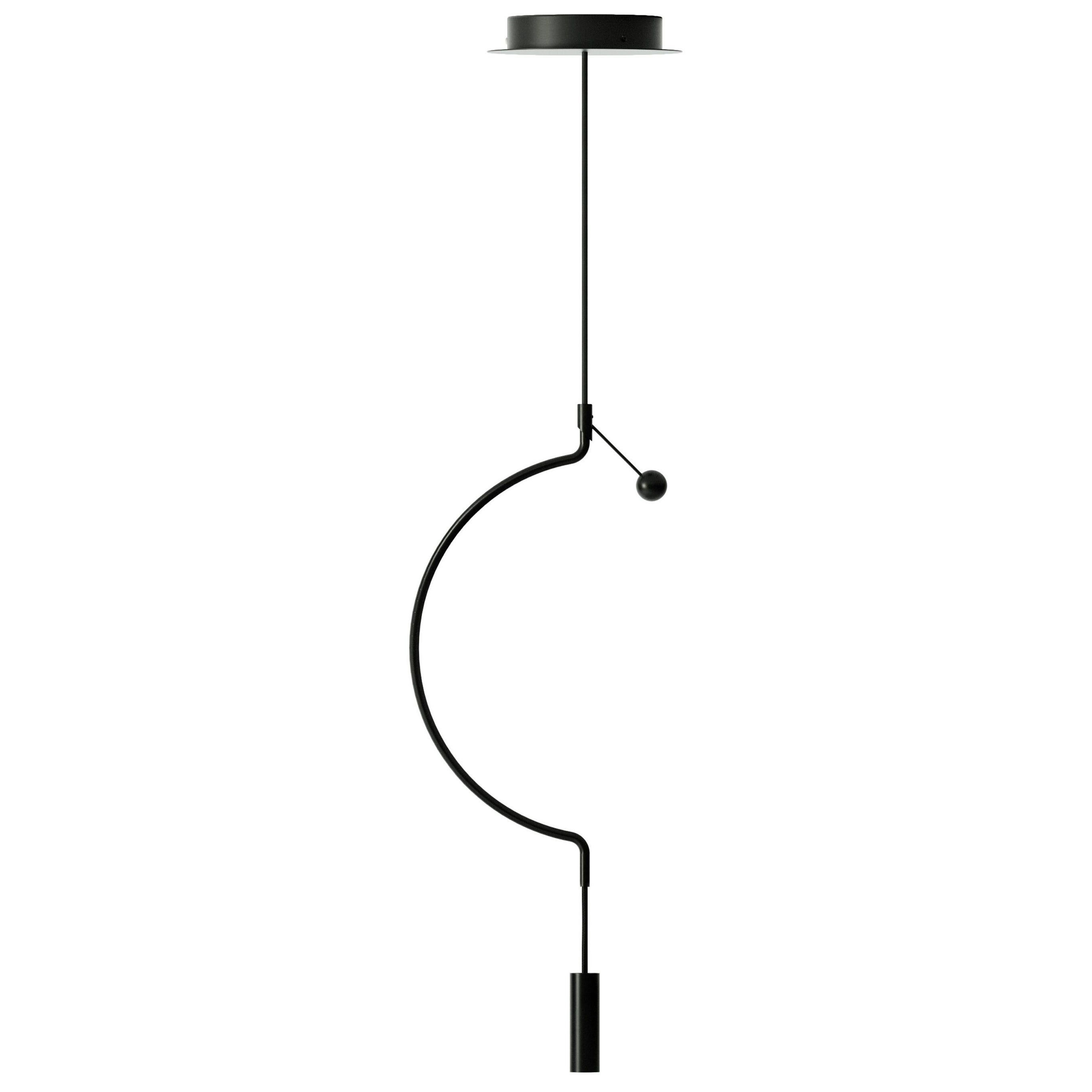 Axolight Liaison Model P1 Pendant Lamp in Black/Black by Sara Moroni For Sale