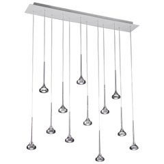 Axolight Fairy Rectangle Base Pendant Lamp in Grey by Manuel & Vanessa Vivian