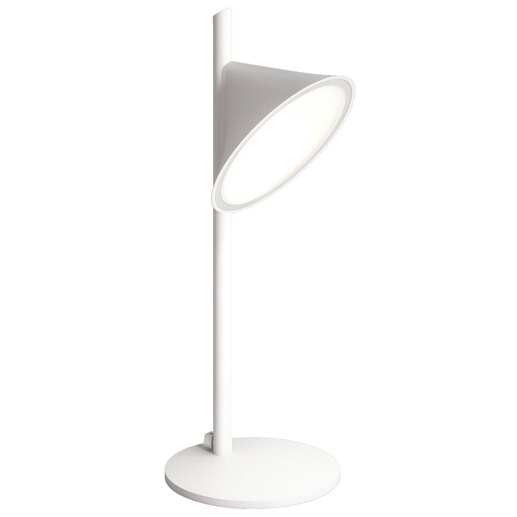 Axolight Orchideen-Tischlampe mit Aluminiumgehäuse in Weiß von Rainer Mutsch im Angebot