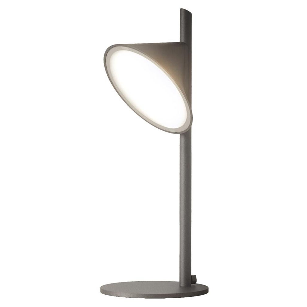 Axolight Orchid Table Lamp with Aluminum Body in Anthracite Grey