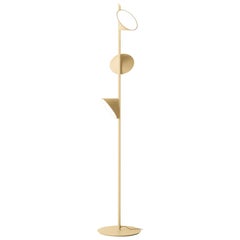 Axolight Orchid Floor Lamp with Aluminum Body in Sand by Rainer Mutsch