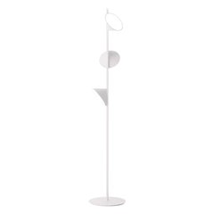 Axolight Orchid Floor Lamp with Aluminum Body in White by Rainer Mutsch