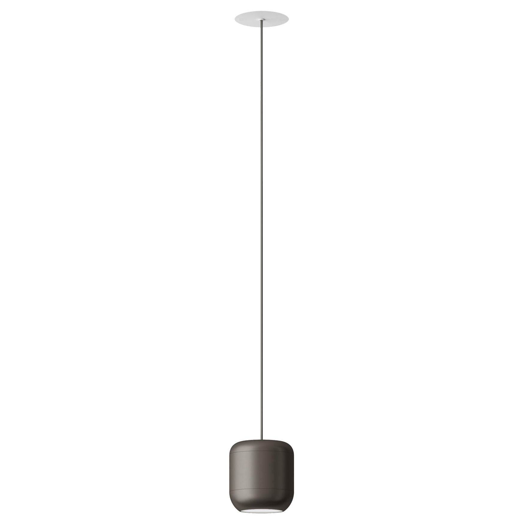 Axolight Urban Medium Suspension Lamp in Matt Nickel Aluminum by Dima Logioff For Sale
