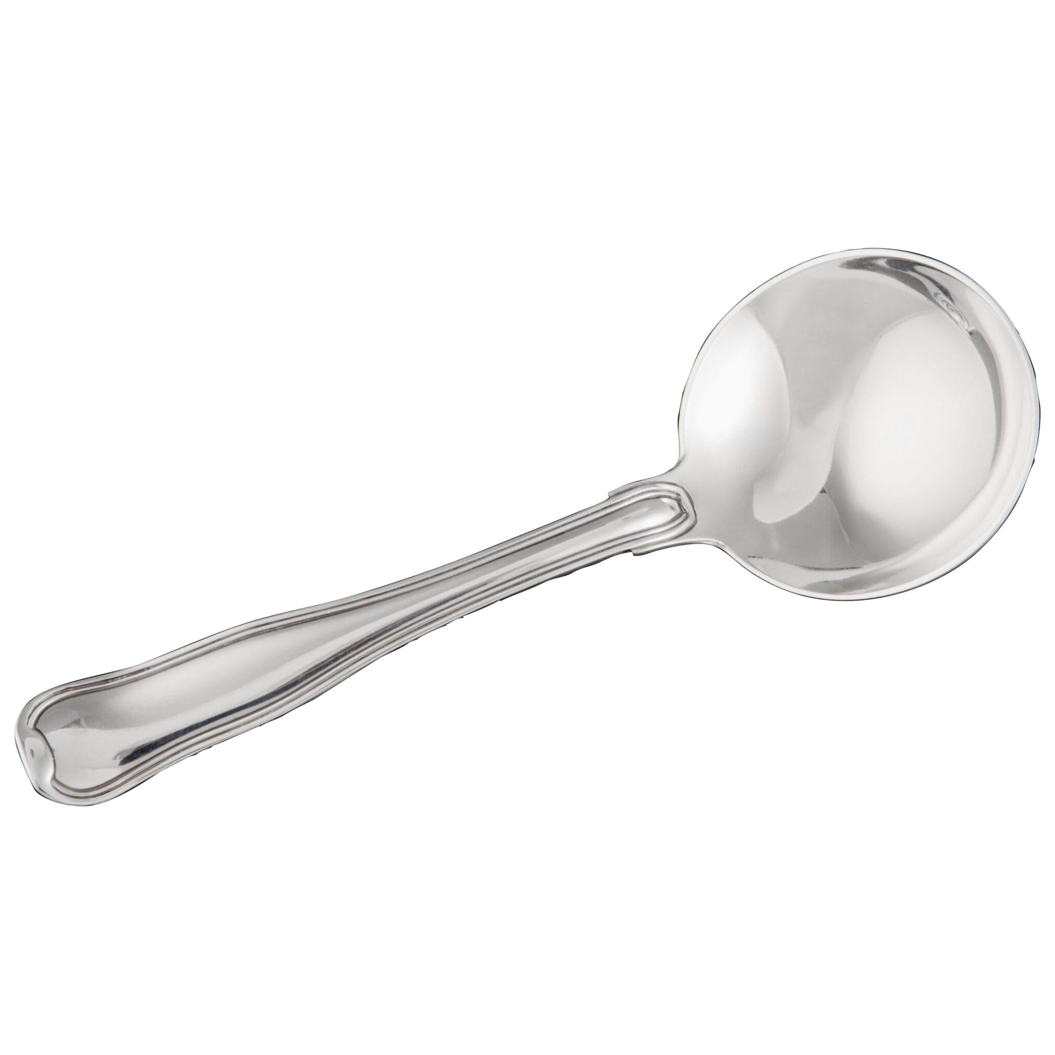 Georg Jensen Sterling Silver Old Danish Bouillon Spoon 053 For Sale
