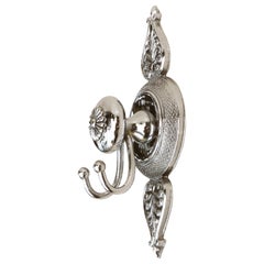 French Empire Revival Style Chrome Vanity Hook, C1970s