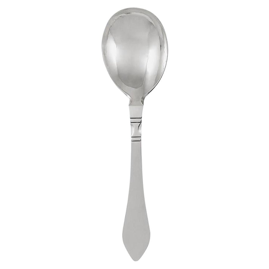 Georg Jensen Continental Sterling Silver Serving Spoon Small 115 For Sale