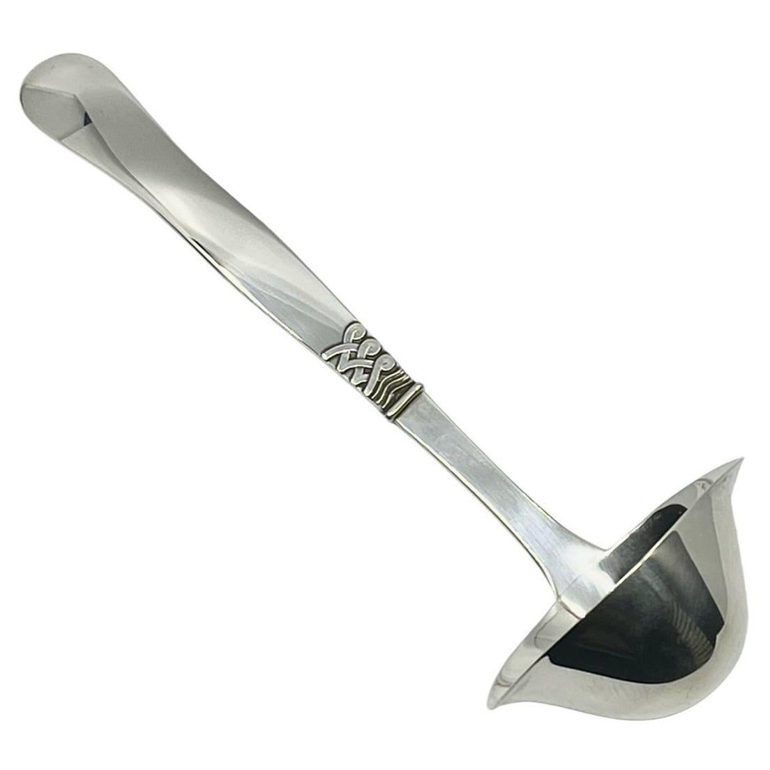 Georg Jensen Plata de ley Ladby Cuchara para salsa de plata de ley 153