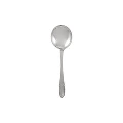 Vintage Georg Jensen Beaded Sterling Silver Soup Spoon 051