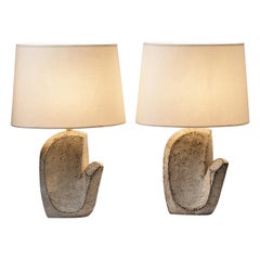 Pair of Ceramic Table Lamps by Maarten Stuer, circa 2021