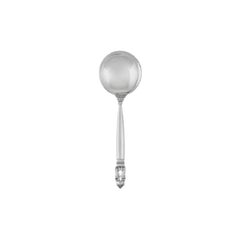 Vintage Georg Jensen Acorn Sterling Silver Bouillon Spoon 053