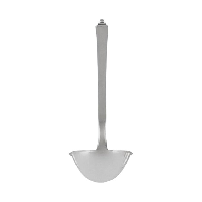 Georg Jensen Sterling Silver Pyramid Sauce Ladle 153 For Sale