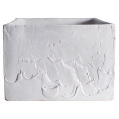 White Stoneware Box By Danish Artist Christine Roland 