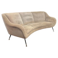 1950s Curved 3 seater sofa by Gigi Radice 