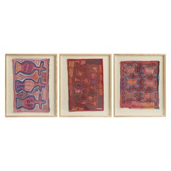 Vintage Set of Mola Textiles