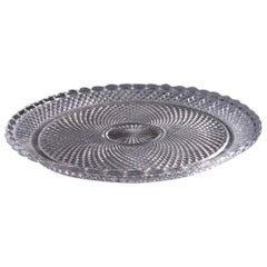 Plato para servir de cristal de Baccarat