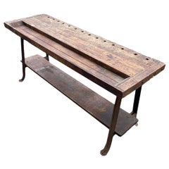 Banc de travail primitif ancien / Kitchen Island