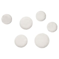 Juego de 6 decoraciones de pared con pin blanco mate by Zieta