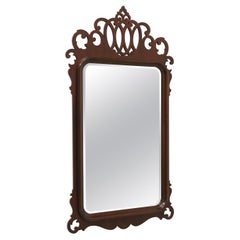 Used LEXINGTON Distressed Mahogany Chippendale Style Beveled Wall Mirror