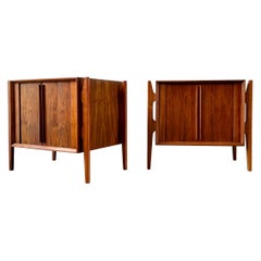 Used William Hinn style exoskeleton nightstands by Jorgen Clausen - set of 2 - MCM