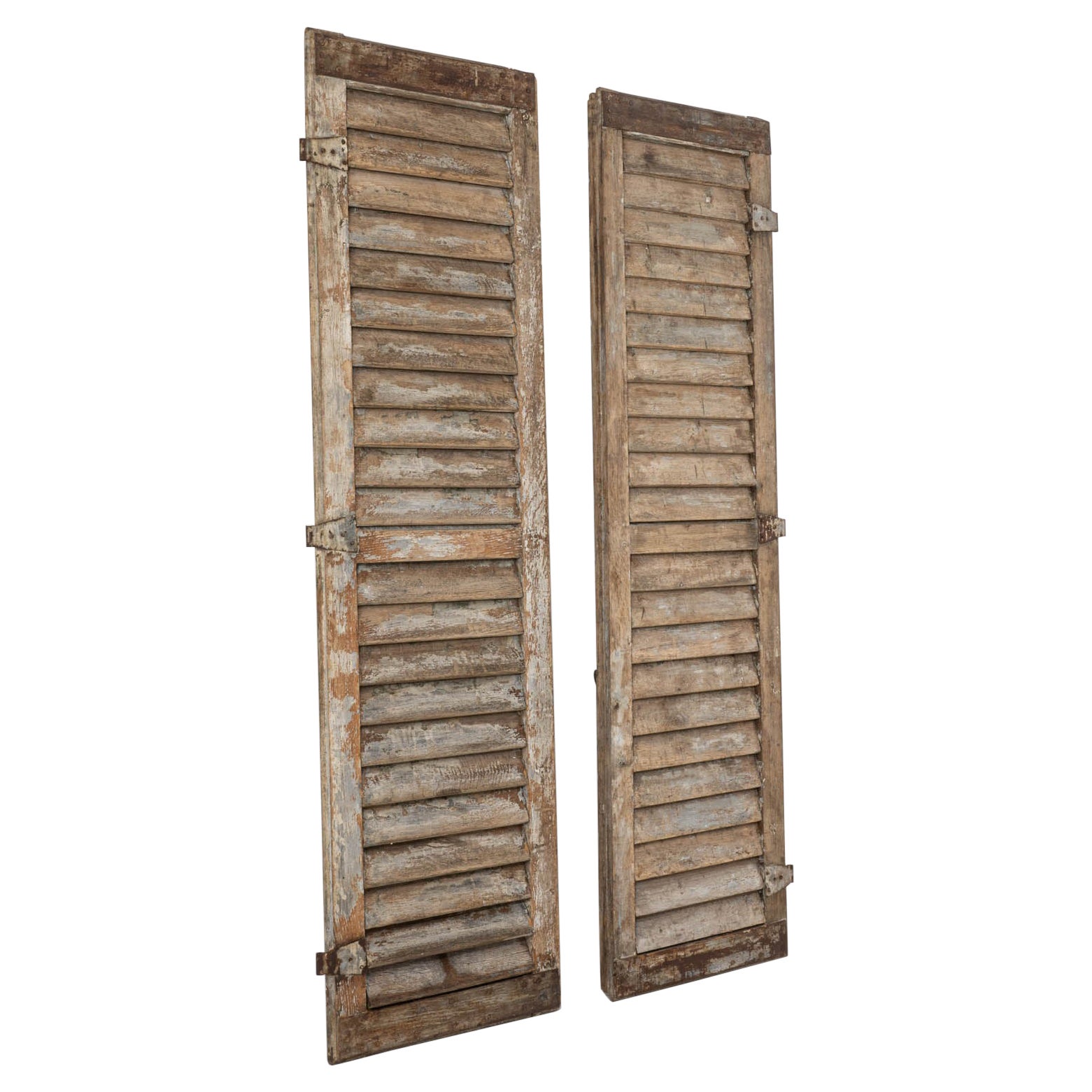 19th Century French Wooden Shutters For Sale