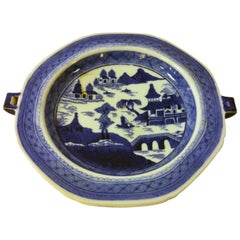19th century Chinese Export Nanking Warming Plate