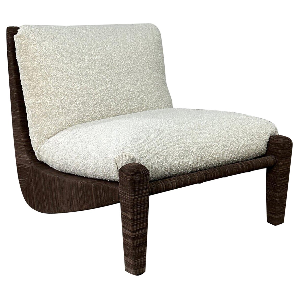 Lashed lounge chair by Baker Furniture For Sale