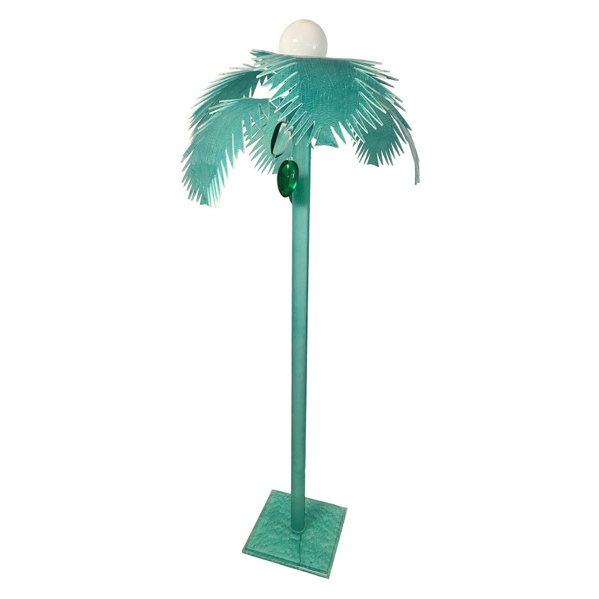 1980s Lucite Palm Tree Lamp