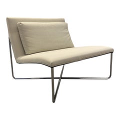 White Diller chair designed by Rodolfo Dordoni for Minotti, Italy.