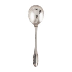 Vintage Georg Jensen Beaded Sterling Silver Jam Spoon 163