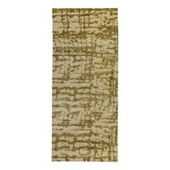 Abstract Green Element Hand-knotted in Silk by Doris Leslie Blau
